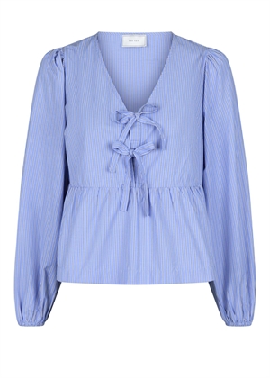 Esmee stripe bluse Blue Neo Noir 